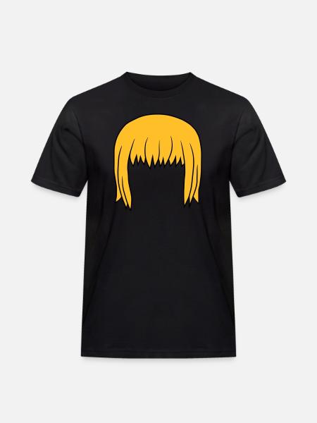 Anime Blonde Bob Hairstyle Bob - Men's Workwear T-Shirt - black