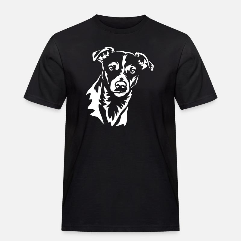 Jack Russell Terrier Head "Black Edition" - Maglietta da lavoro per uomo - nero