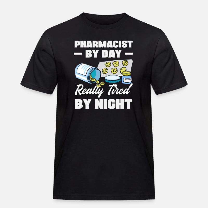 Apotheker Pharmazeutisch-technischer - Männer Workwear T-Shirt - Schwarz