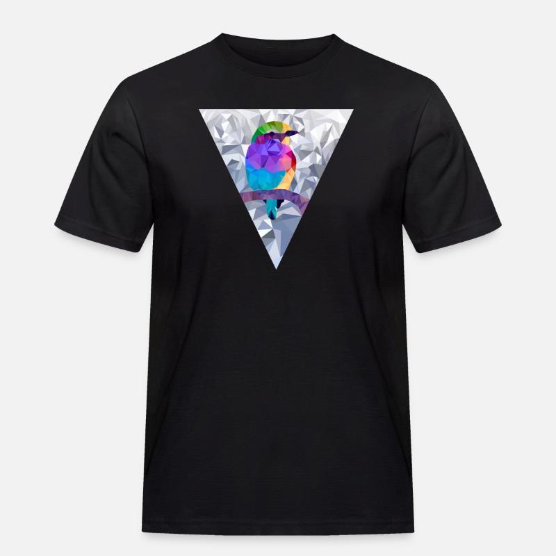 farbenfrohes - Männer Workwear T-Shirt - Schwarz