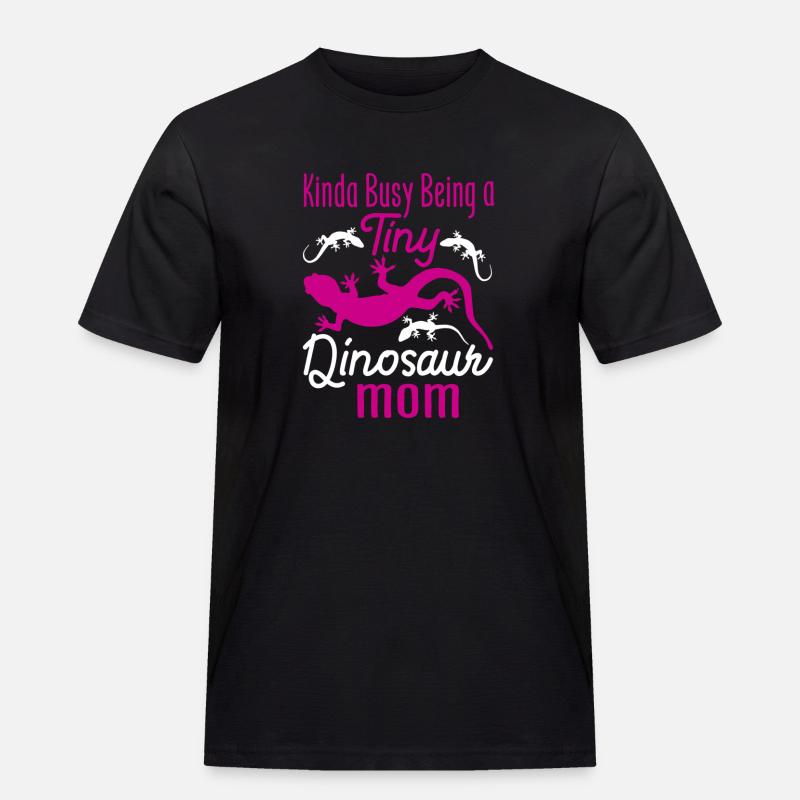 Kronengecko Crested Gecko Doppelfingergecko - Männer Workwear T-Shirt - Schwarz