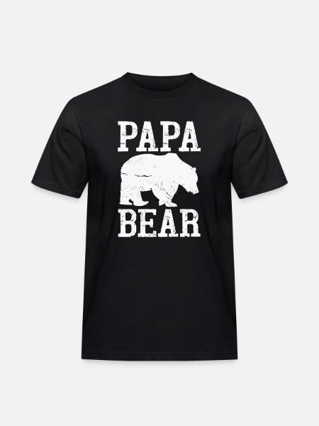 Papa Bear - Men's Workwear T-Shirt - black
