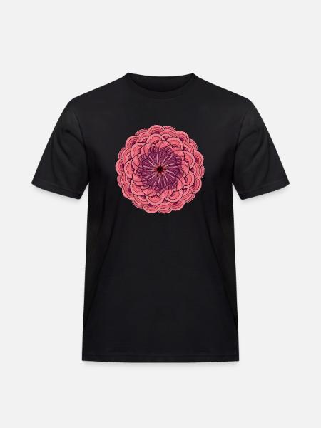 Mandala Rose - Men's Workwear T-Shirt - black