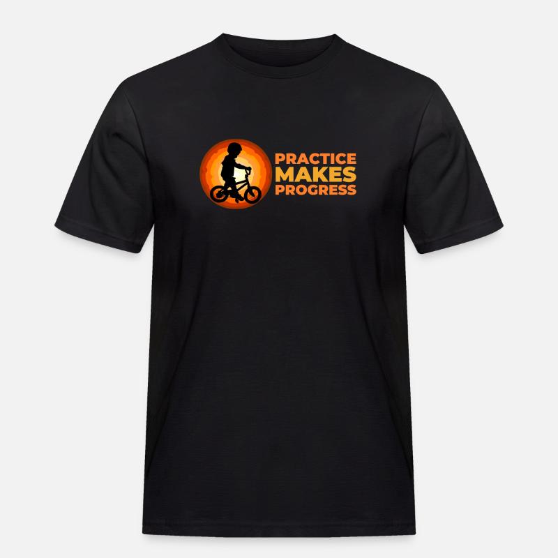 Practice makes progress - Men's Workwear T-Shirt - black