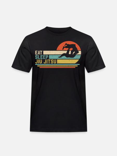 Eat Sleep Jiu Jitsu - Men's Workwear T-Shirt - black