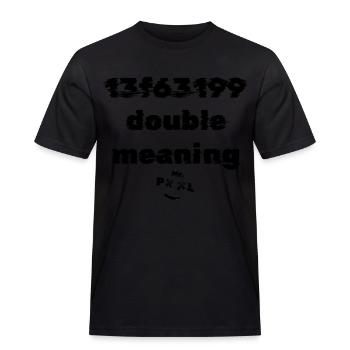 M. Pool double sens - T-shirt Workwear homme - noir - Devant - AI Model Male 178 light (178cm)
