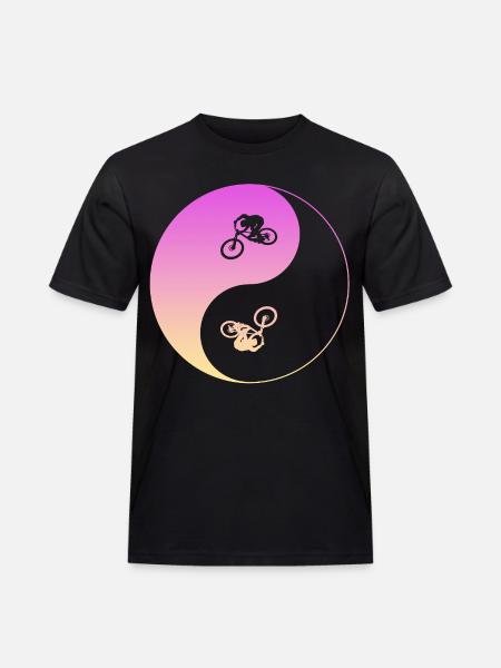 biken - Männer Workwear T-Shirt - Schwarz