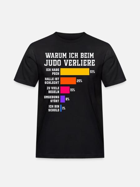 Why I lose in judo Judoka - Men's Workwear T-Shirt - black
