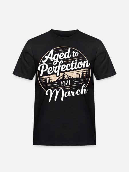 Birthday present march 1971 - Men's Workwear T-Shirt - black