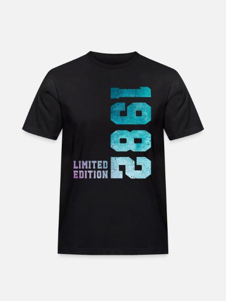 1982 Limited Edition 44 Years Anniversary - Men's Workwear T-Shirt - black