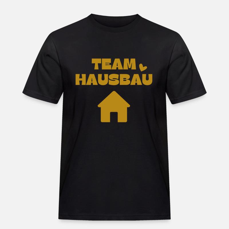 Team House Construction - Men's Workwear T-Shirt - black