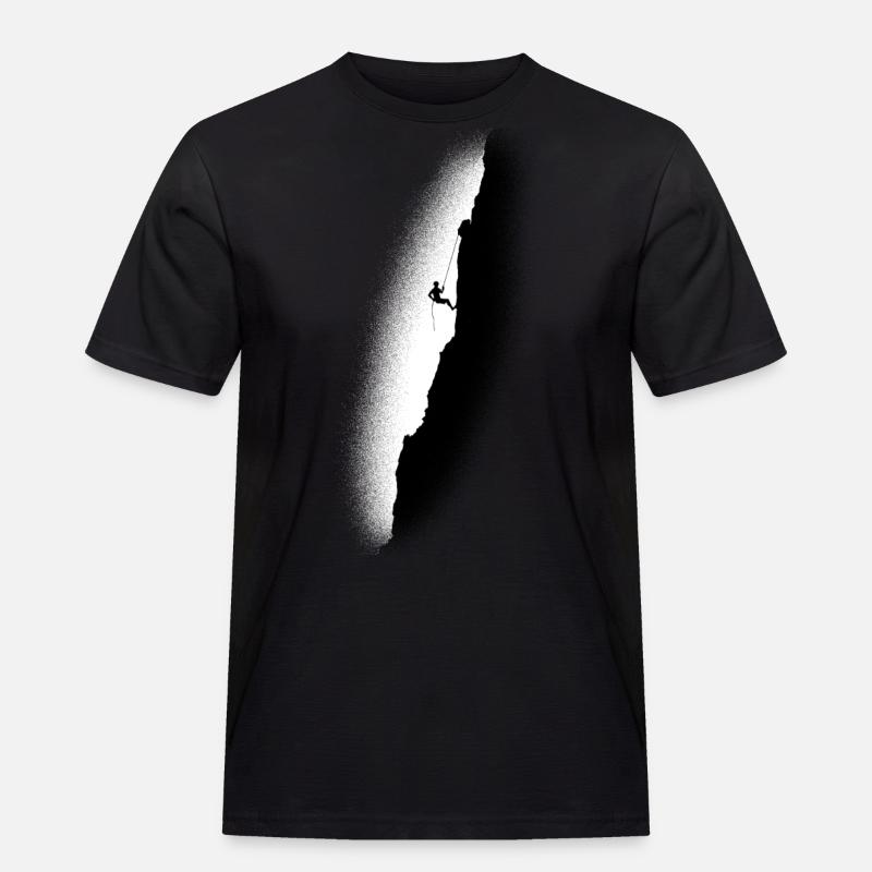 Mountain Climber - Bergsteiger - klettern - Männer Workwear T-Shirt - Schwarz