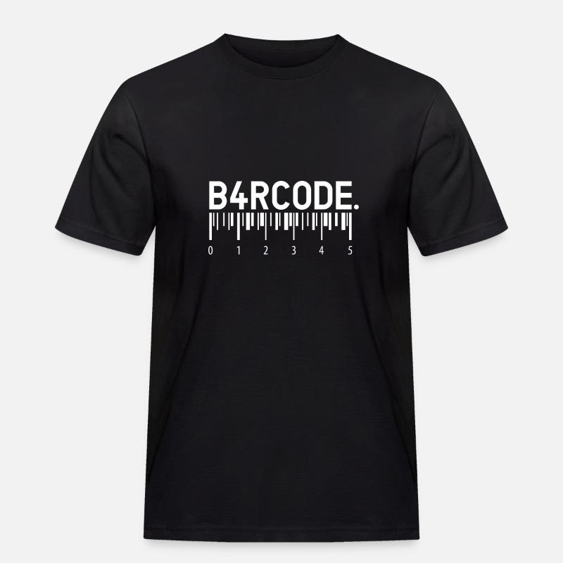 B4RCODE. Measure - Männer Workwear T-Shirt - Schwarz