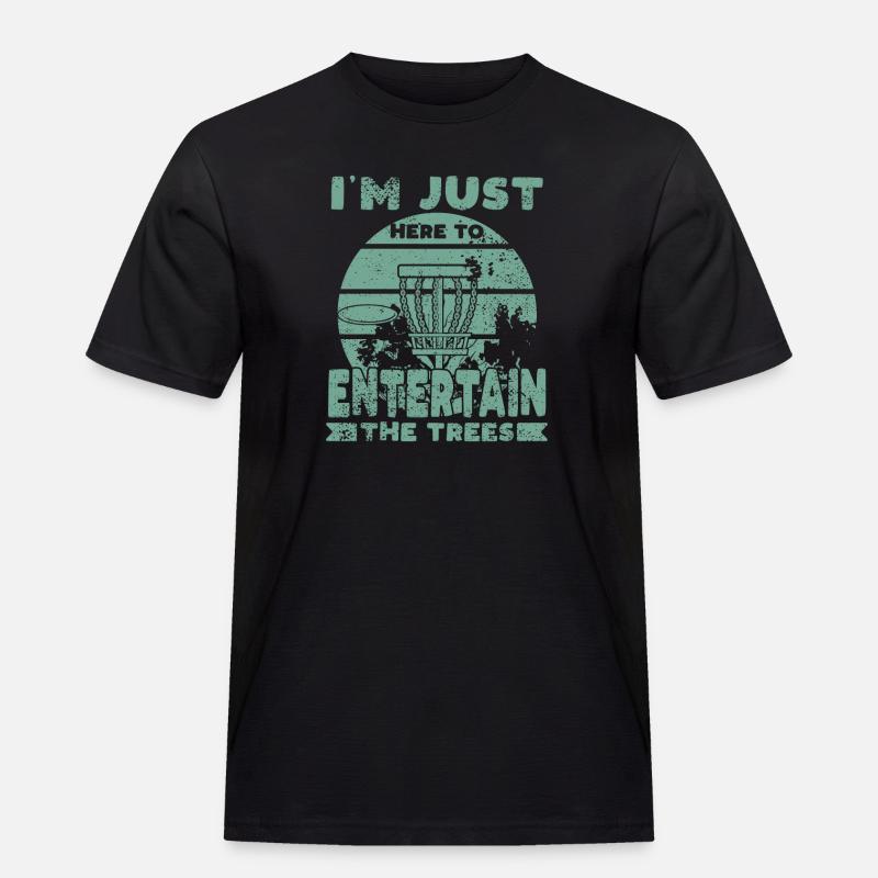 Disc Golf Spruch - Männer Workwear T-Shirt - Schwarz