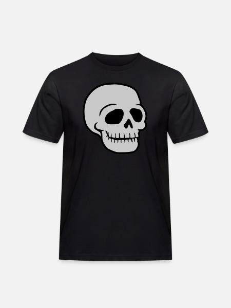 Friendly Comic Skull Skull - Men's Workwear T-Shirt - black