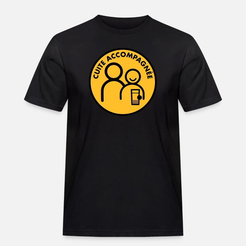 Cotta begleitet (2c) - Männer Workwear T-Shirt - Schwarz