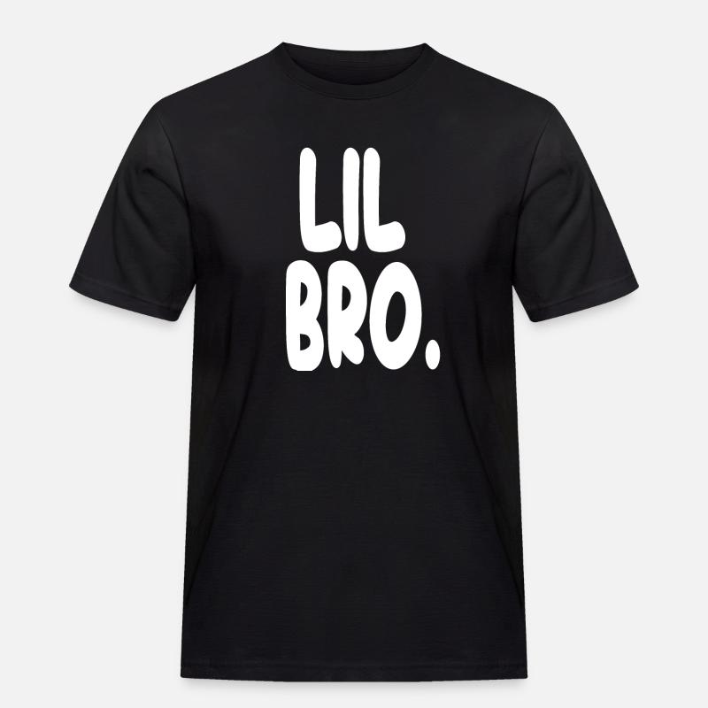 Lil Bro Statement Tee - Men's Workwear T-Shirt - black