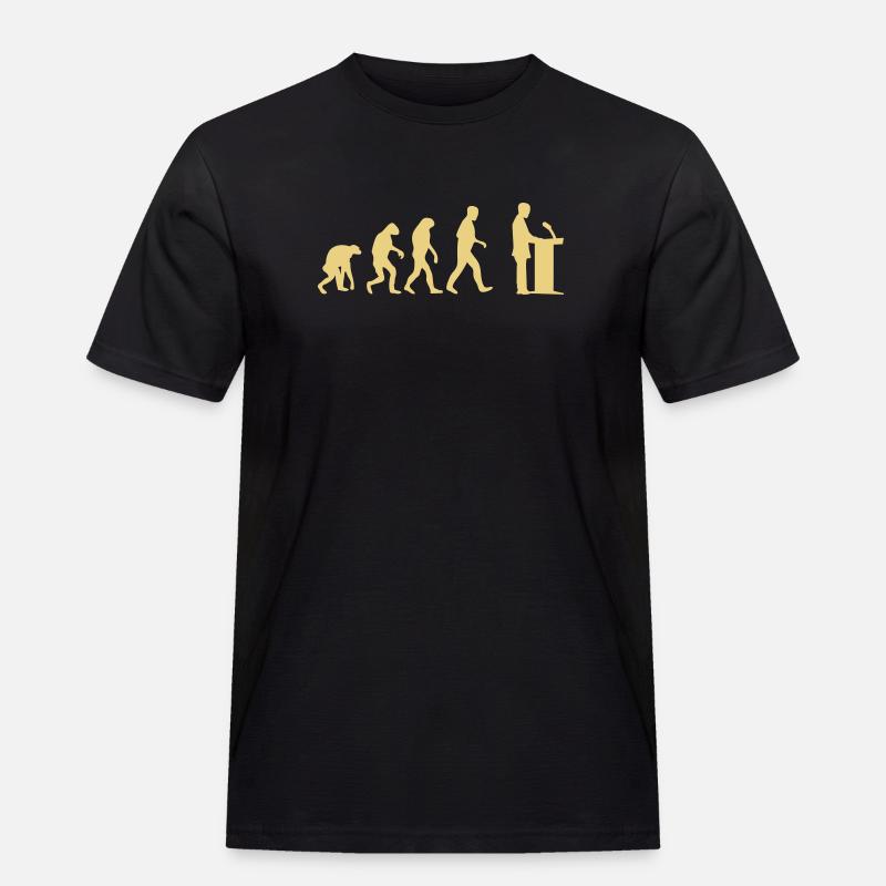 redner evolution - Männer Workwear T-Shirt - Schwarz