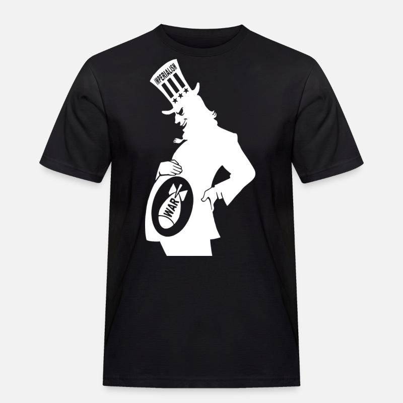 Imperialismus - Männer Workwear T-Shirt - Schwarz