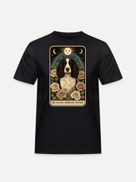 Englischer Springer Spaniel - Männer Workwear T-Shirt - Schwarz