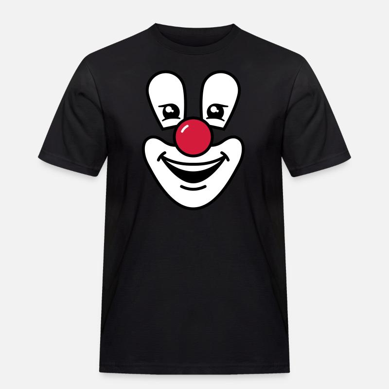 Clown - Männer Workwear T-Shirt - Schwarz
