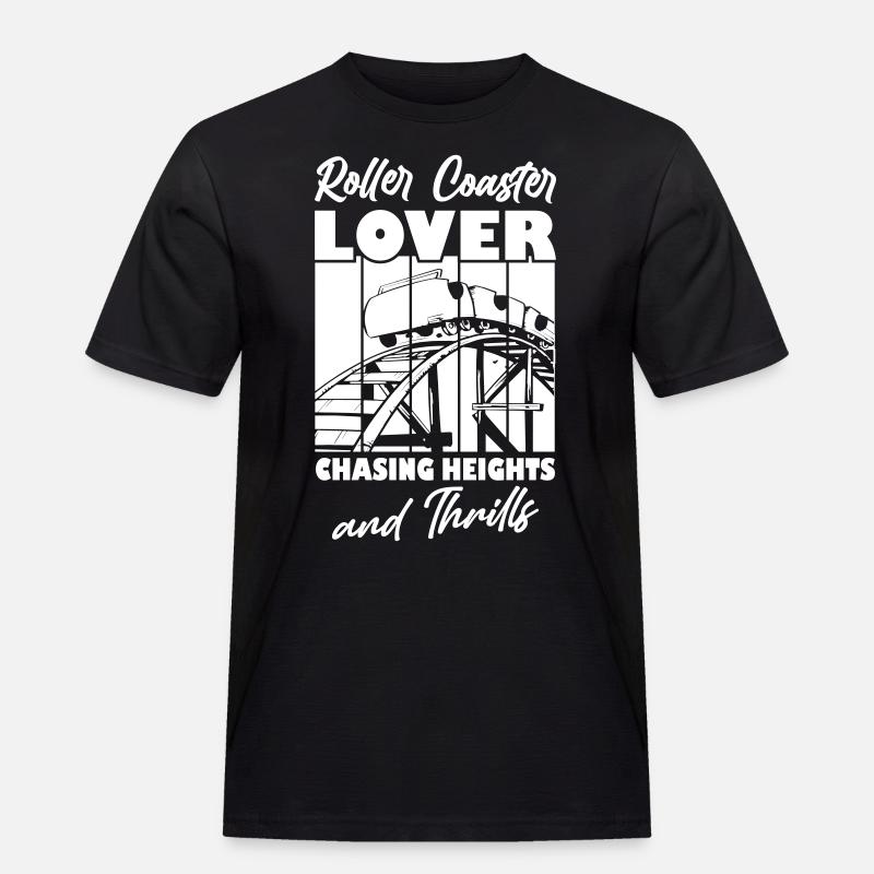 Roller Coaster Lovers - Men's Workwear T-Shirt - black