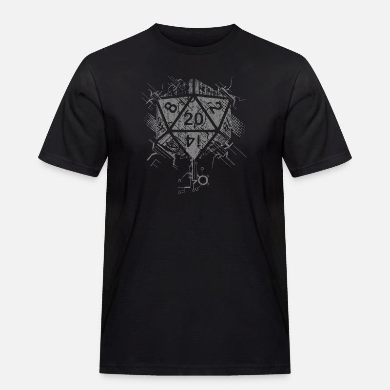 Dunkles abstraktes Prisma - Männer Workwear T-Shirt - Schwarz
