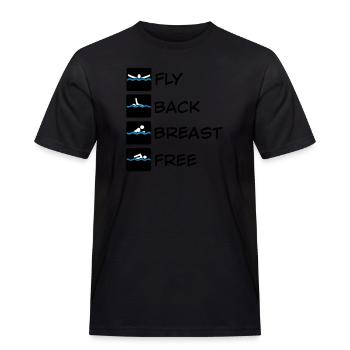 nager - T-shirt Workwear homme - noir - Devant - AI Model Male 178 light (178cm)