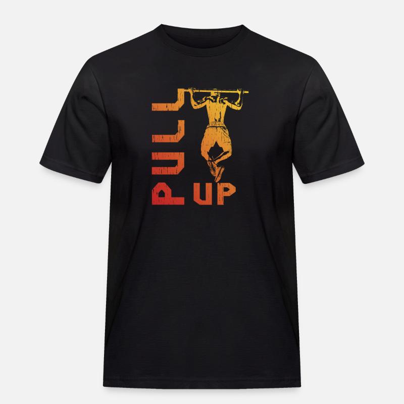 Gradient pull-up silhouette - Men's Workwear T-Shirt - black