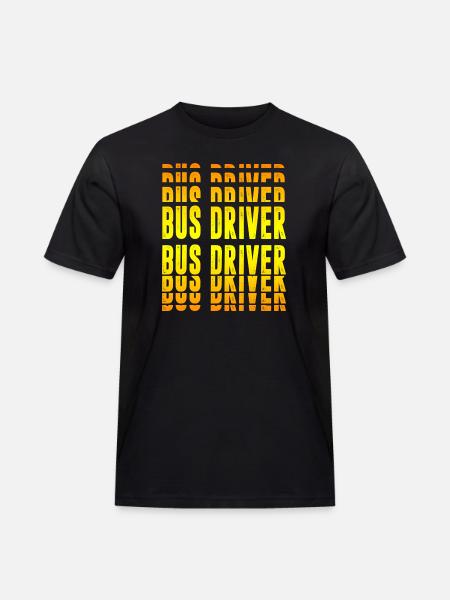 Bus driver design - Men's Workwear T-Shirt - black