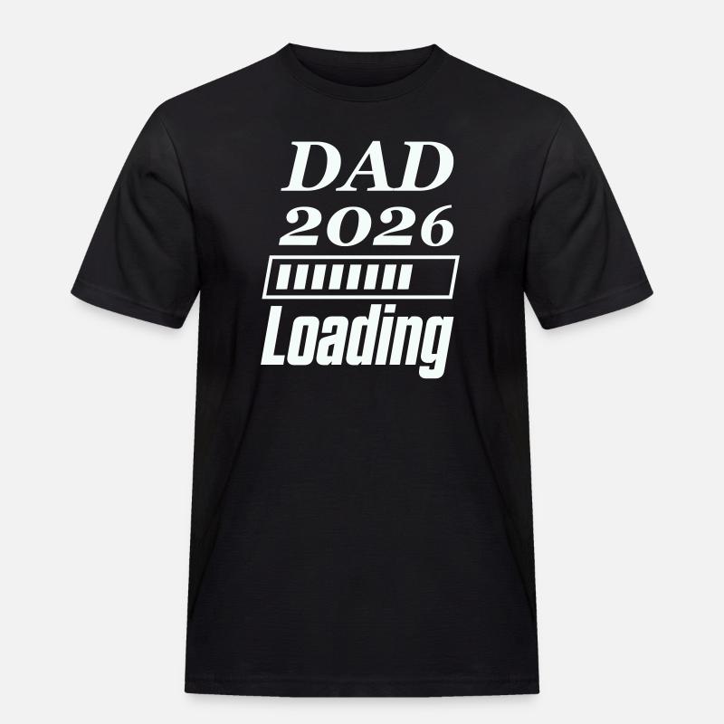 DAD 2026 Loading - Männer Workwear T-Shirt - Schwarz