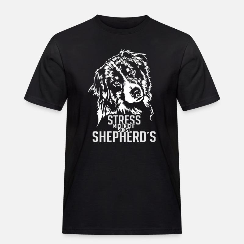 AUSSIE AUSTRALIAN SHEPHERD Hundespruch Wilsigns - Männer Workwear T-Shirt - Schwarz