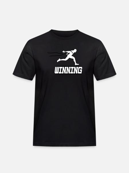 running runner winning 2c I - Men's Workwear T-Shirt - black