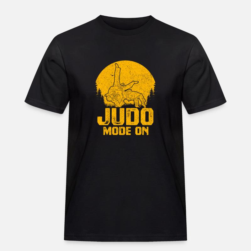 Judo-Modus Ein - Männer Workwear T-Shirt - Schwarz