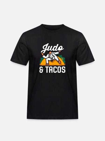 Judo and Tacos - Men's Workwear T-Shirt - black