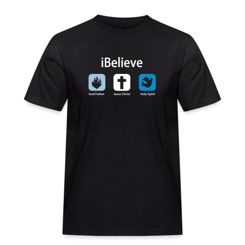 iBelieve - Jesus Shirt (UK) - Männer Workwear T-Shirt