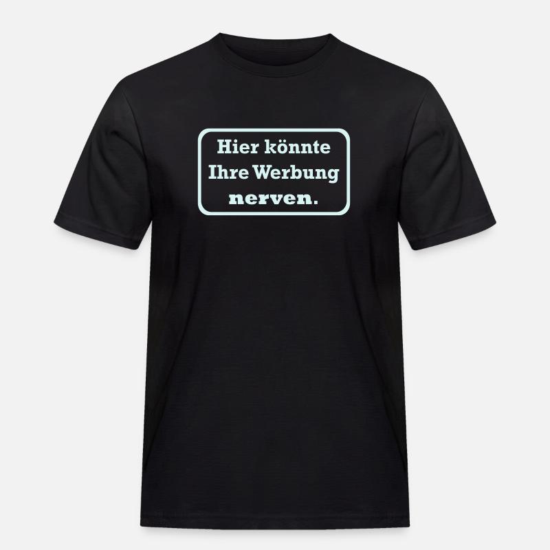 Werbung - Männer Workwear T-Shirt - Schwarz