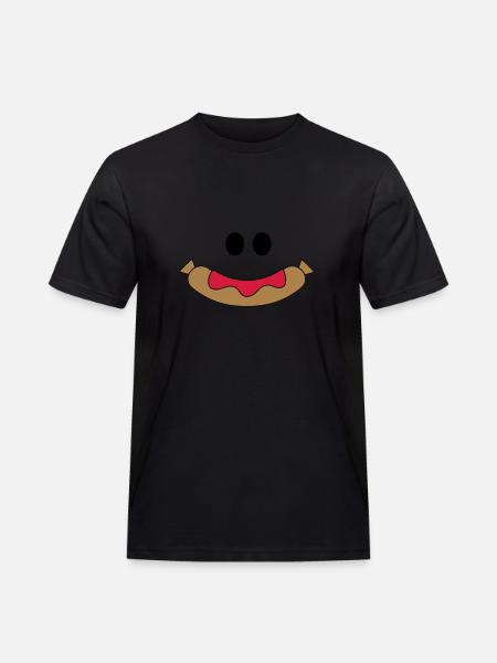 Glückliche Wurst - Männer Workwear T-Shirt -
