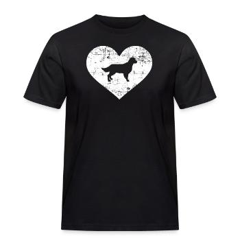 Golden Retriever - T-shirt Workwear homme - noir - Devant - AI Model Male 178 light (178cm)