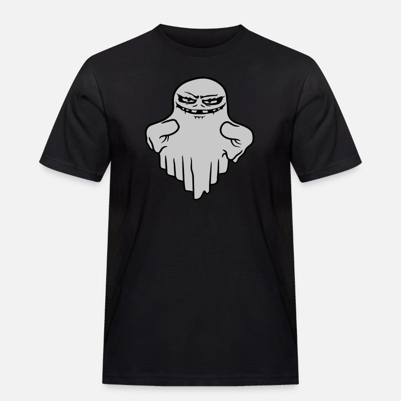Böser schwebender Geist Comic - Männer Workwear T-Shirt - Schwarz