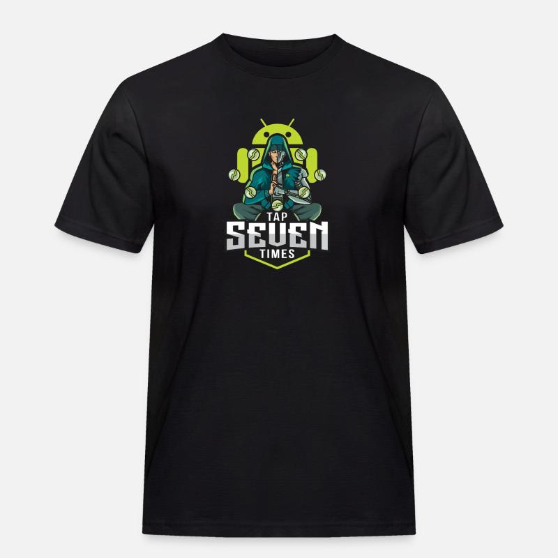 Android developer mode - Men's Workwear T-Shirt - black