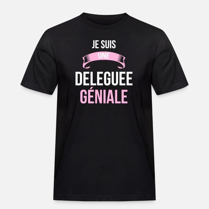 je suis une Deleguee - T-shirt Workwear homme - noir