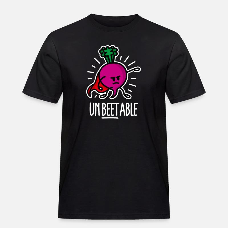 Beetroot betterave / imbattable sur dark - T-shirt Workwear homme - noir