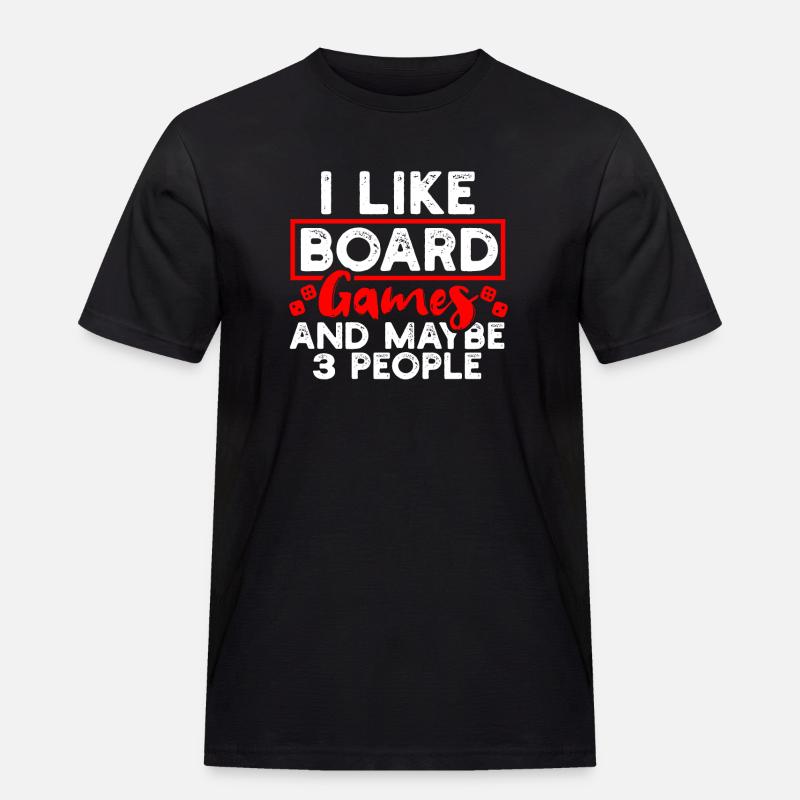 Gesellschaftsspiele Brettspiele - Männer Workwear T-Shirt - Schwarz