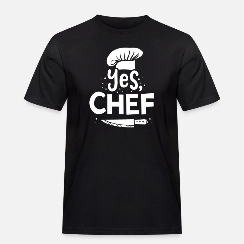 Koch Kochen Chefkoch - Männer Workwear T-Shirt - Schwarz