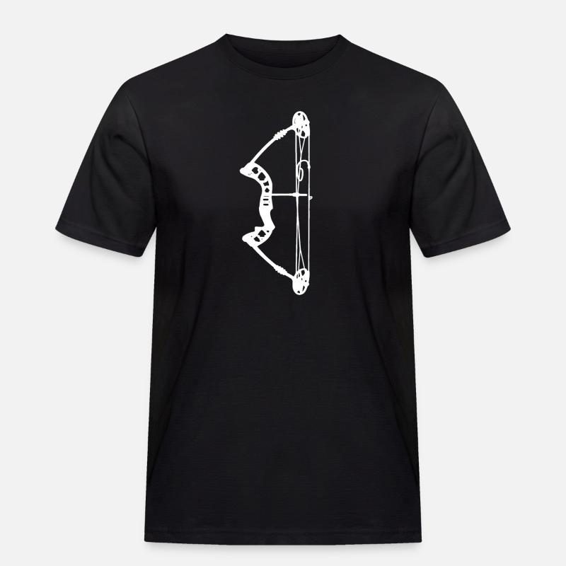 Bogenschießen Bogenjäger Bogenjagd - Männer Workwear T-Shirt - Schwarz
