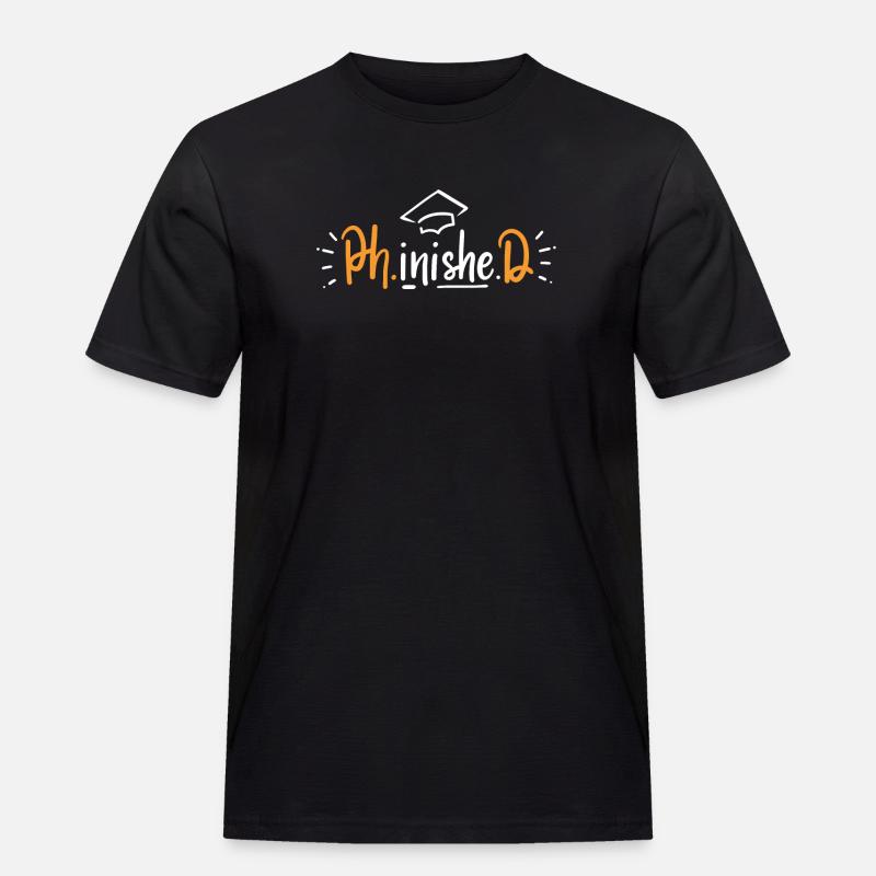 PhD Doctoral Degree - Men's Workwear T-Shirt - black