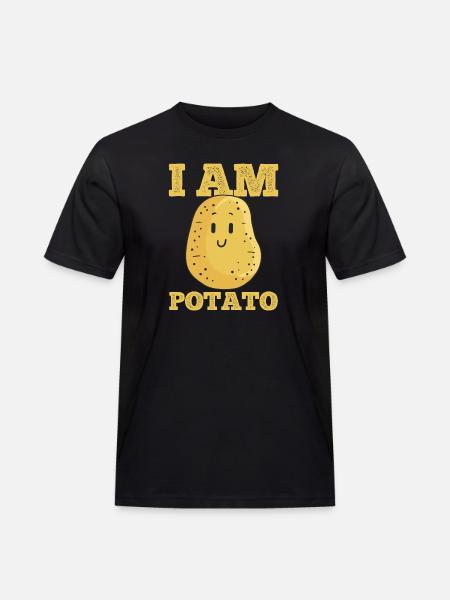 Potato Kawaii - Men's Workwear T-Shirt - black