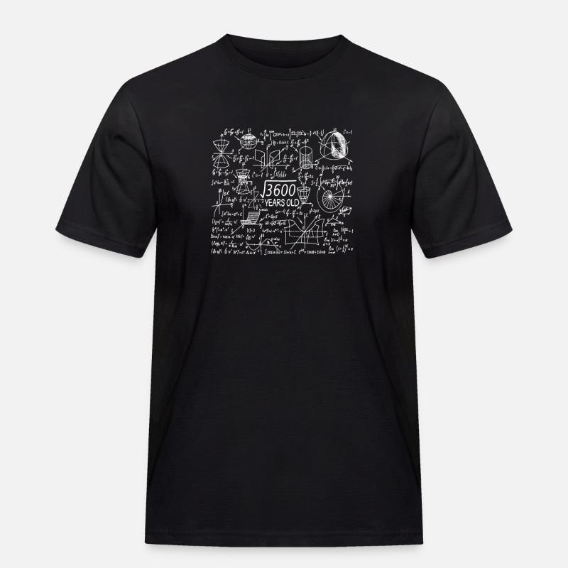 60th Birthday Math Mathematician - Men's Workwear T-Shirt - black