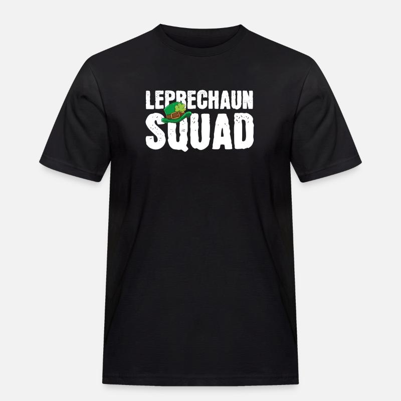 St. Patrick's Day Kobold Irisch - Männer Workwear T-Shirt - Schwarz